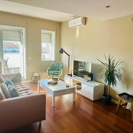Premium Quental House - T3 Renovado Com Magnifico Terraco Lägenhet *